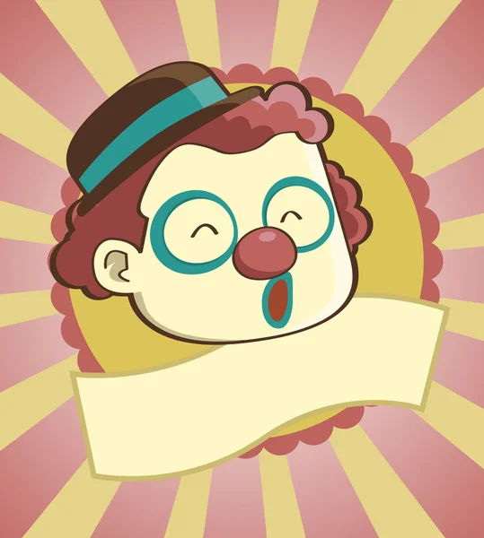 Badge de clown — Image vectorielle