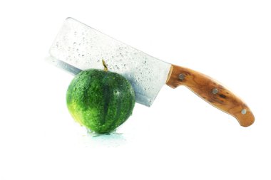 hatchet tarafından yeşil karpuz cuted