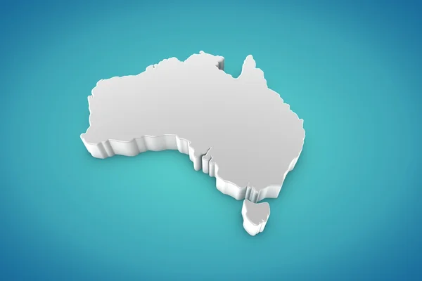 Mapa Austrálie — Stock fotografie