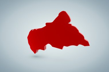 Orta Afrika Cumhuriyeti Haritası