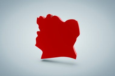 Cote d 'Fildişi Haritası