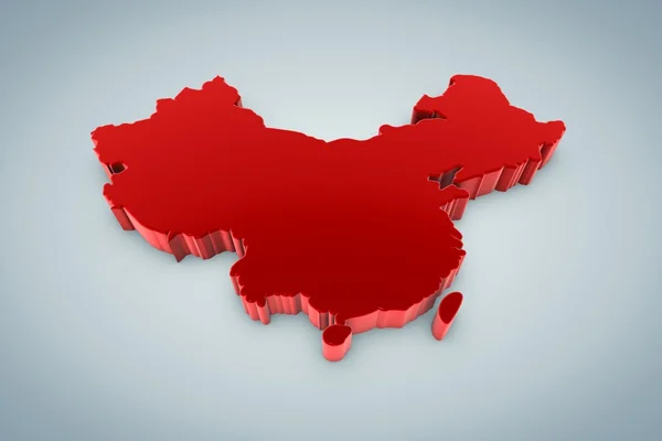 Mappa della Cina — Foto Stock