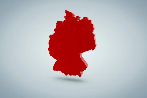 Mappa Deutschland — Foto Stock