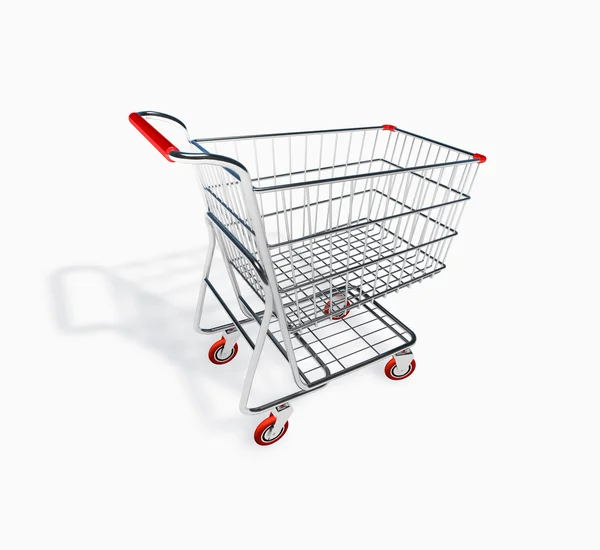 3D Shopping Cart — Stock Photo, Image