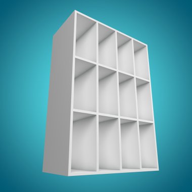 3D, farklı açıdan bookshelf
