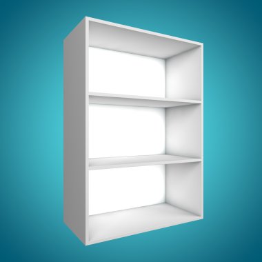 3D, farklı açıdan bookshelf