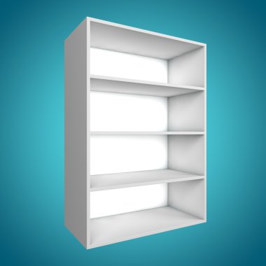 3D, farklı açıdan bookshelf
