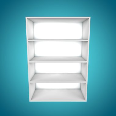 3D, farklı açıdan bookshelf
