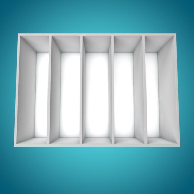3D, farklı açıdan bookshelf