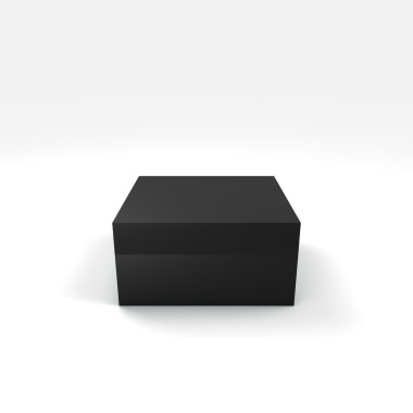 farklı renk ve açı ile 3D kutu