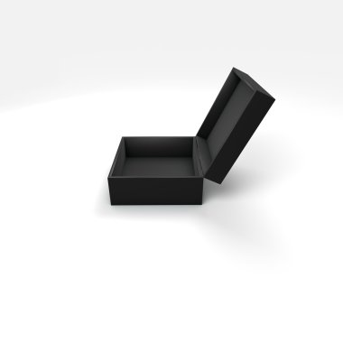 farklı renk ve açı ile 3D kutu