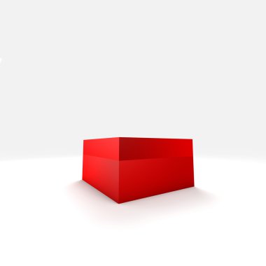 farklı renk ve açı ile 3D kutu