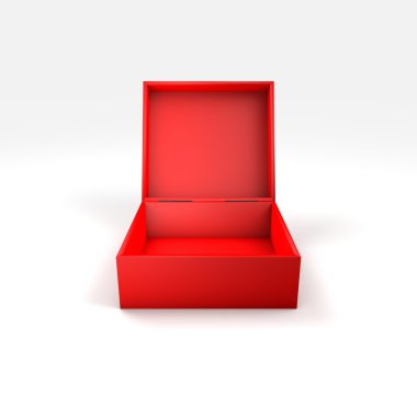 farklı renk ve açı ile 3D kutu