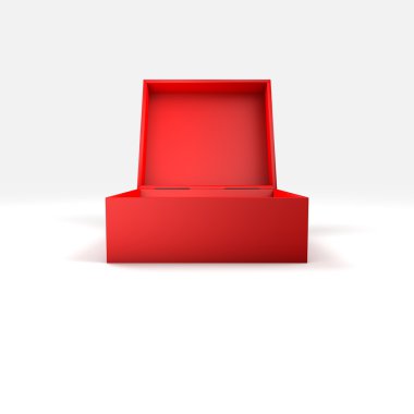 farklı renk ve açı ile 3D kutu