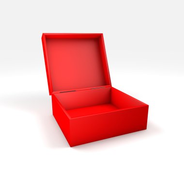 farklı renk ve açı ile 3D kutu