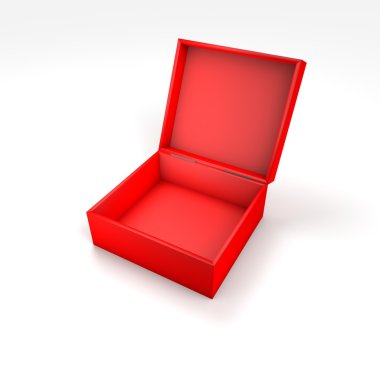 farklı renk ve açı ile 3D kutu