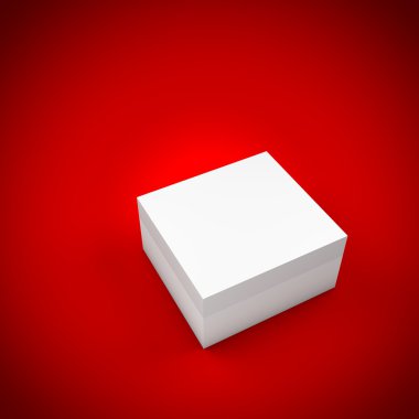 farklı renk ve açı ile 3D kutu