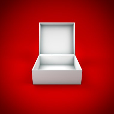 farklı renk ve açı ile 3D kutu