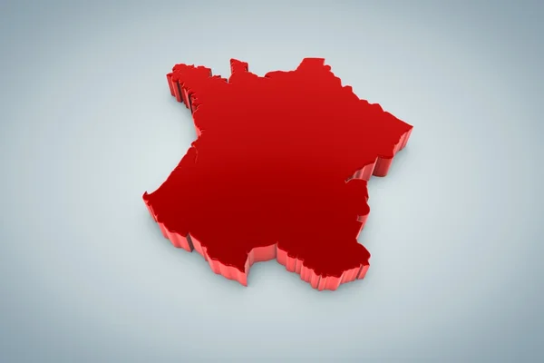 Francia Mapa —  Fotos de Stock