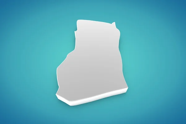 Ghana Map — Stock Photo, Image