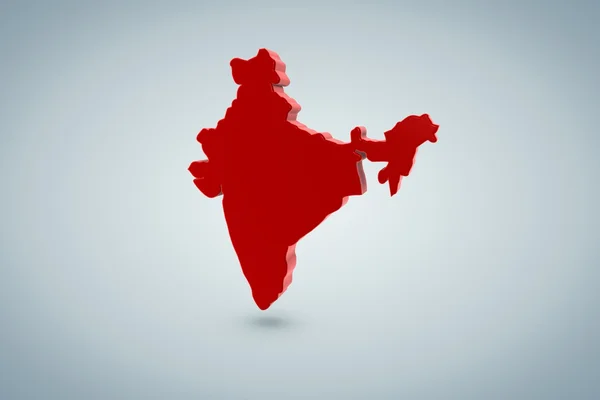 India Mappa — Foto Stock