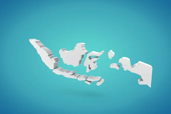 Indonesia Map — Stock Photo, Image