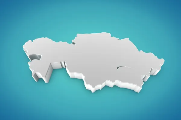 Kazakhstan Map — Stock Photo, Image