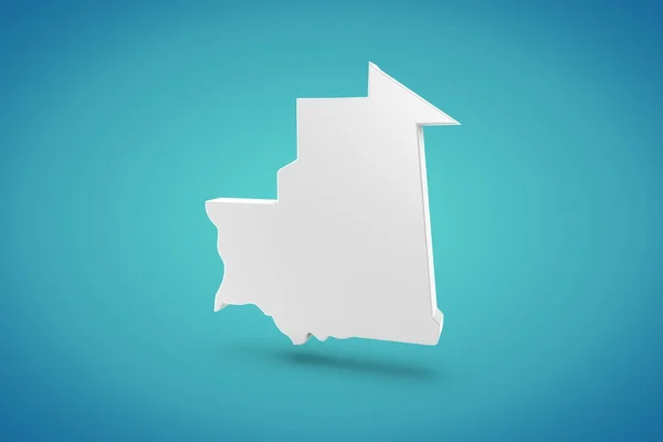 Mauritania Map — Stock Photo, Image