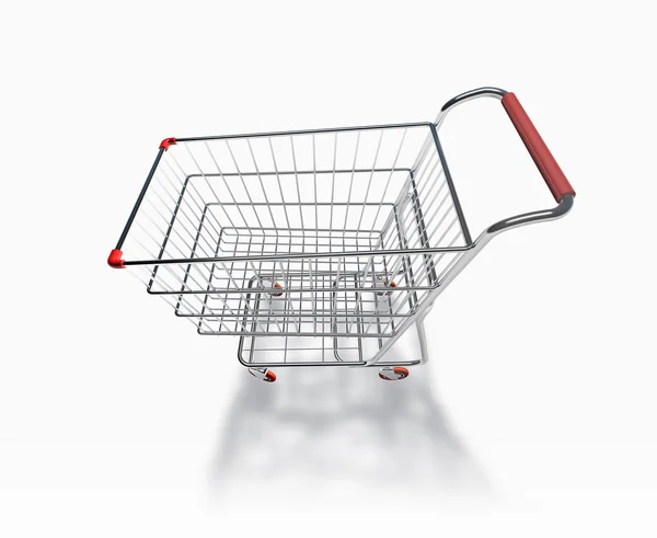 3D Shopping Trolley — Stock Photo, Image