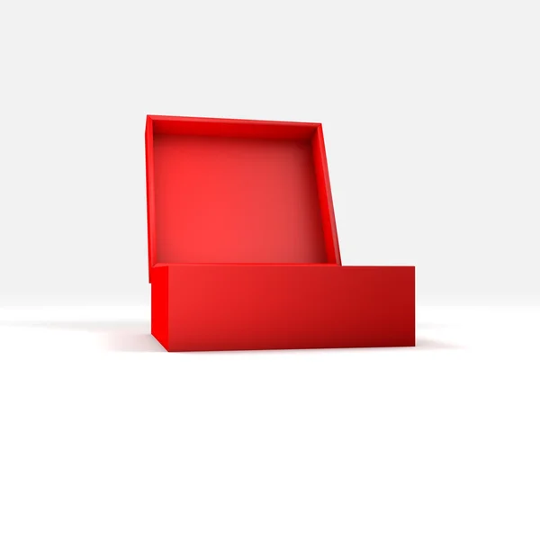 3D box s jinou barvou a úhel — Stock fotografie