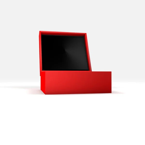 3D-box met verschillende kleur en hoek — Stockfoto