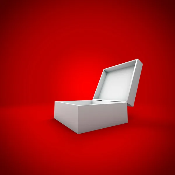 3d box with different color and angle — Stock Photo, Image