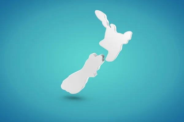 Mapa da Nova Zelândia — Fotografia de Stock
