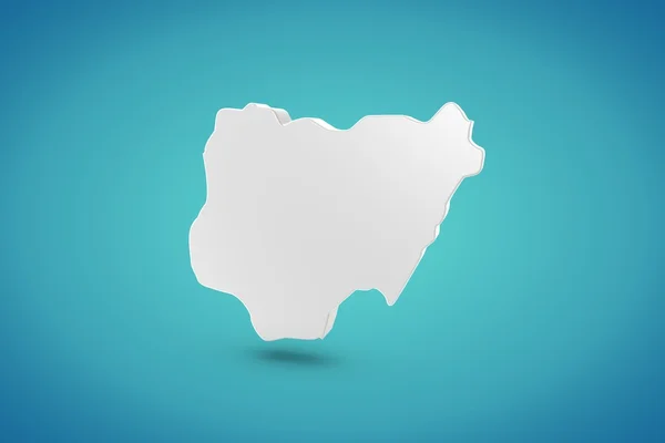 Nigeria Map — Stock Photo, Image