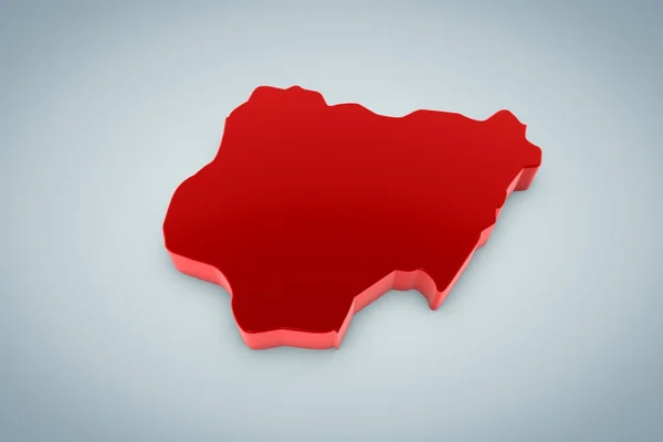 Nigeria Map — Stock Photo, Image