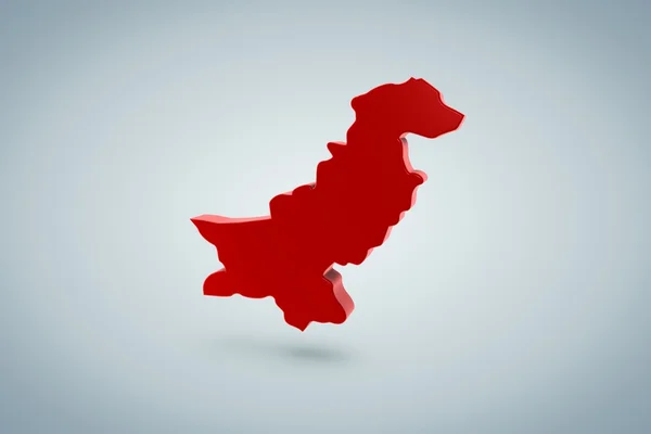 Pákistán mapa — Stock fotografie