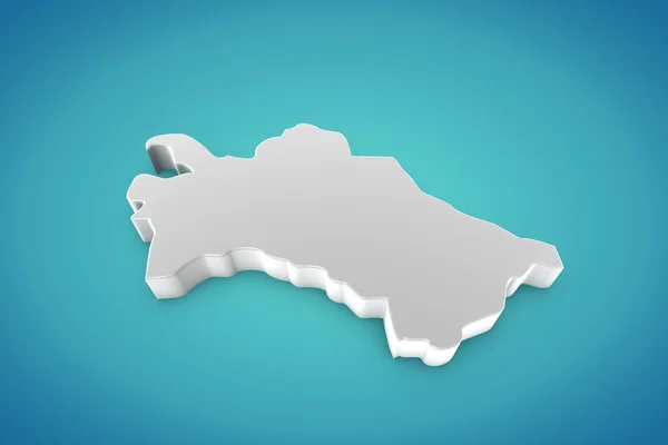 Turkmenistan Map — Stock Photo, Image