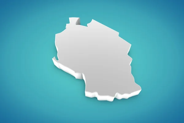 Tanzania kaart — Stockfoto