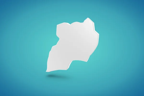 우간다 지도 — 스톡 사진