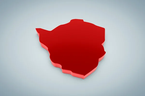 Zimbabwe Map — Stock Photo, Image