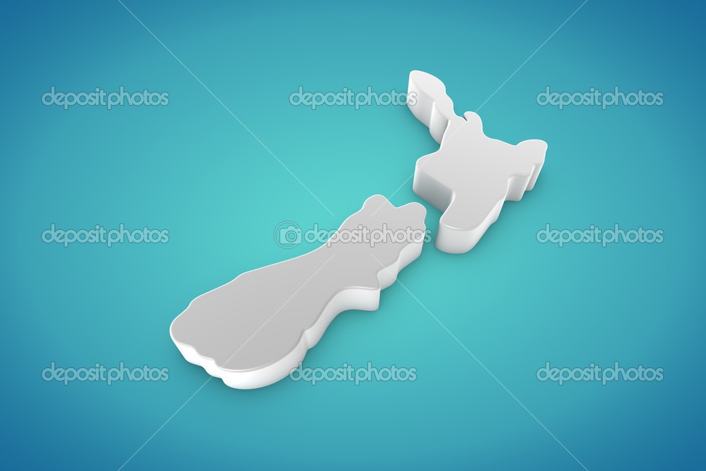 New Zealand Map Stock Illustration by ©PixelEurope 12561049