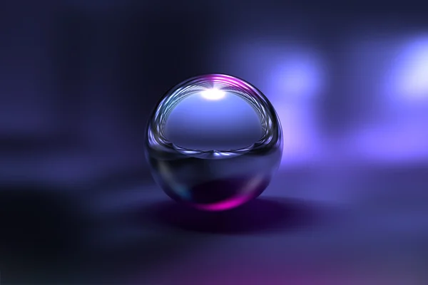3D Chrome Ball — Stock Photo, Image