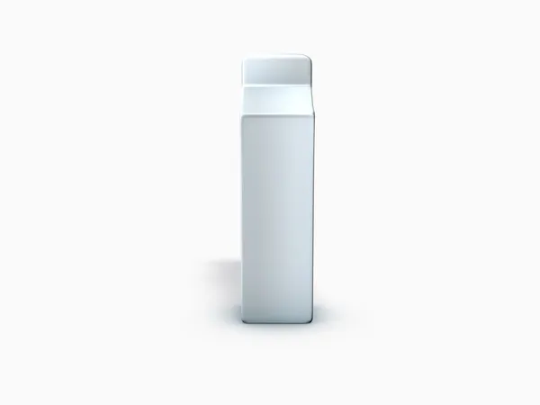 Weiß3d leere Milch & Jouice Box — Stockfoto