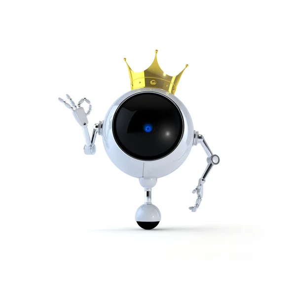 Koning robot — Stockfoto