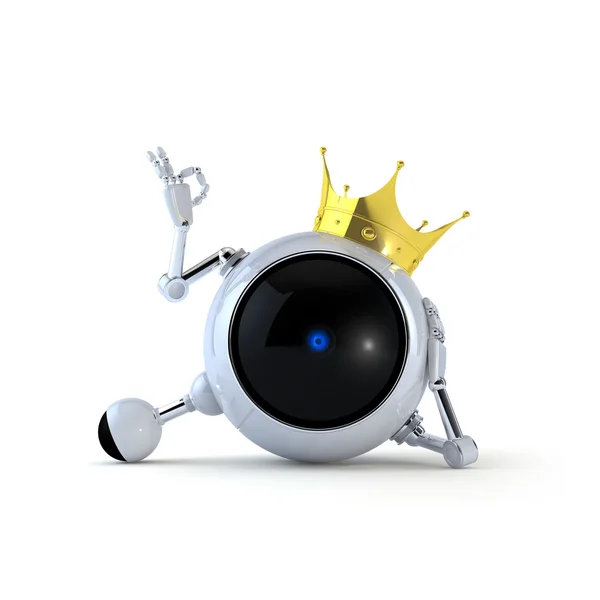 King Robot — Stock Photo, Image