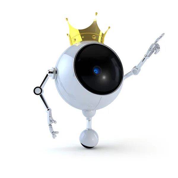 King Robot — Stock Photo, Image