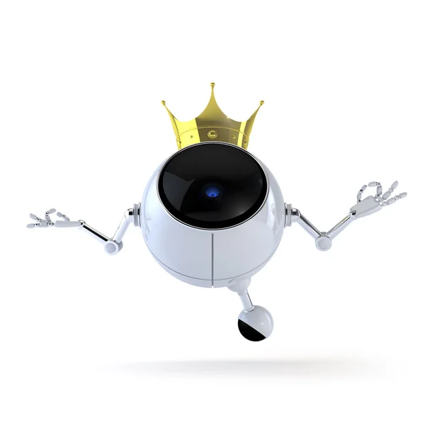 King Robot — Stock Photo, Image