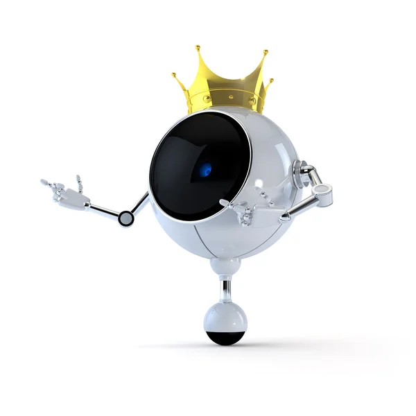 King Robot — Stock Photo, Image