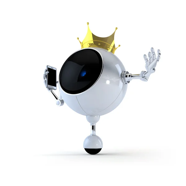 Koning robot — Stockfoto