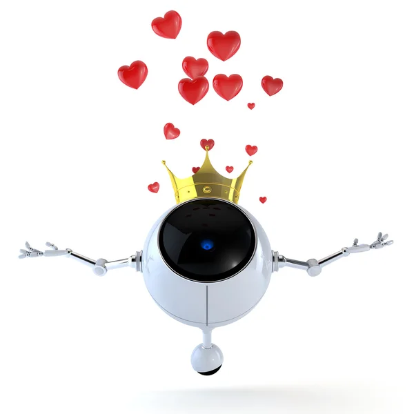 Робот влюбляется — стоковое фото